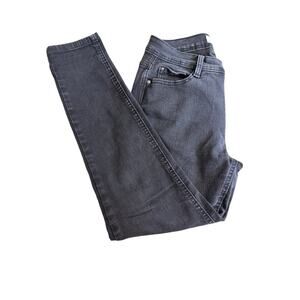 Angels jeans black stretch denim SIgnature Convertible straight leg Sz 8